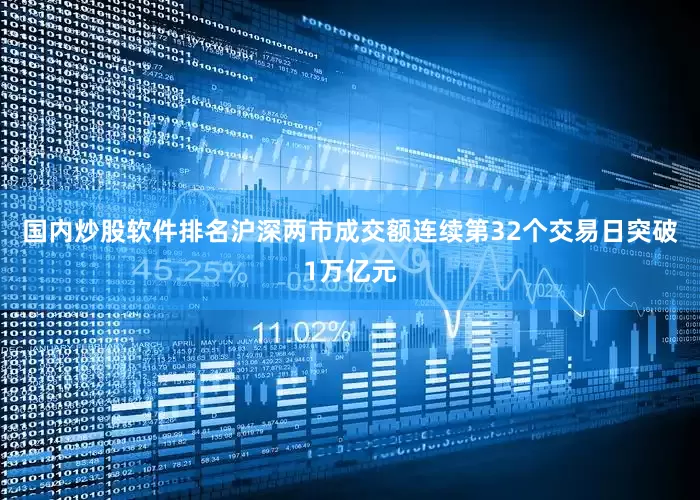 国内炒股软件排名沪深两市成交额连续第32个交易日突破1万亿元