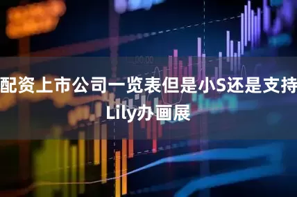 配资上市公司一览表但是小S还是支持Lily办画展